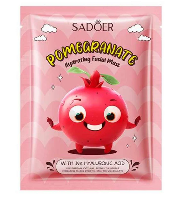 SADOER Pomegranate Hyaluronic Acid Nourish Facial Mask 25ml