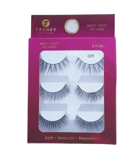 Trendy Beauties Fales Eyelashes 3pairs - 009