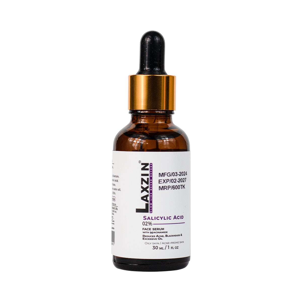 Laxzin Salicylic Acid 02% + Niacinamide Face Serum 30ml