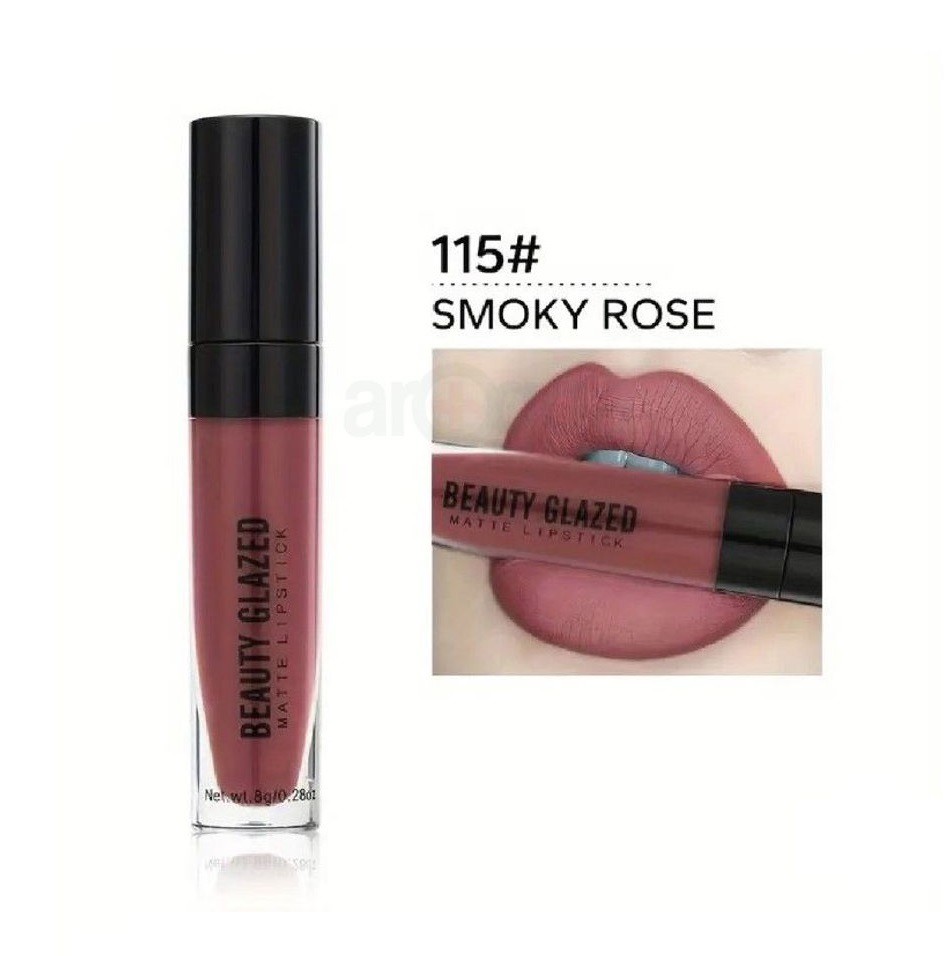 Beauty Glazed Matte Lipstick Smokey Rose - 115