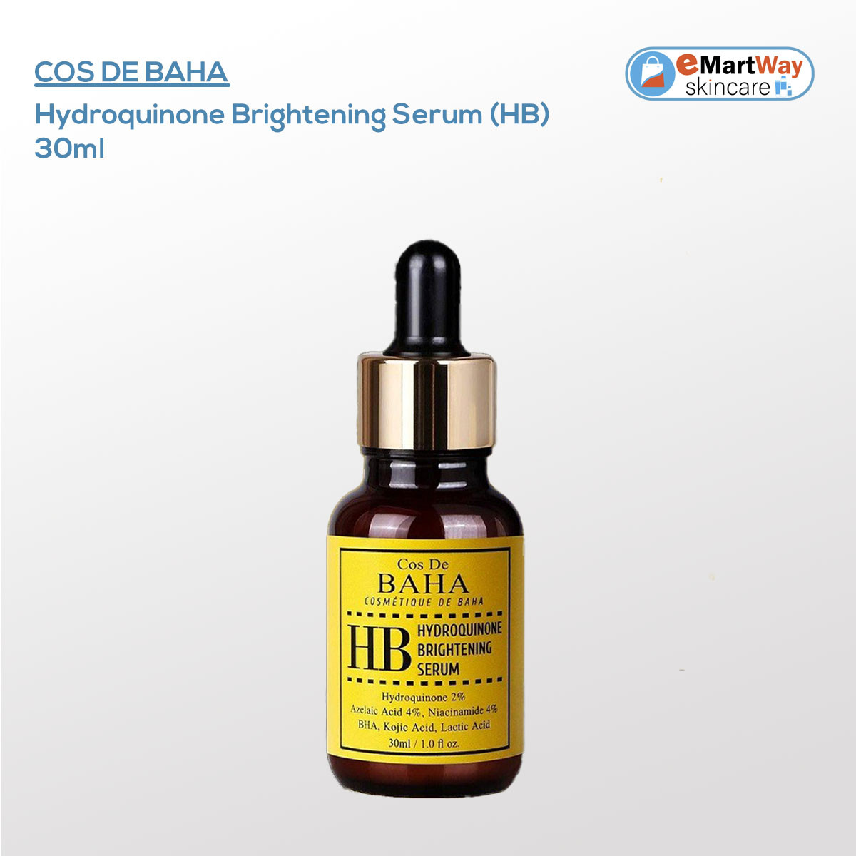 Cos De BAHA Hydroquinone Brightening Serum (HB) 30ml