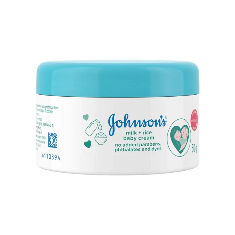 Johnsons Milk & Rice Baby Cream 50g