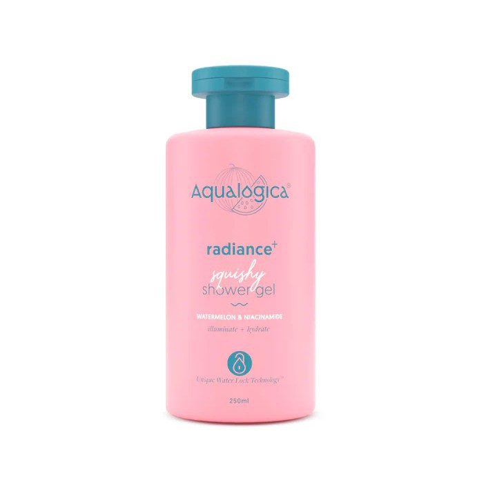 Aqualogica Radiance+ Squishy Shower Gel with Watermelon & Niacinamide for Radiant Skin - 250ml