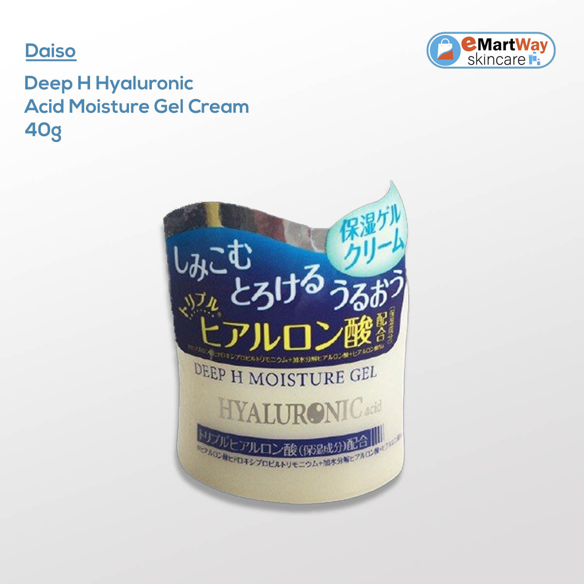 Daiso Deep H Hyaluronic Acid Moisture Gel Cream 40g