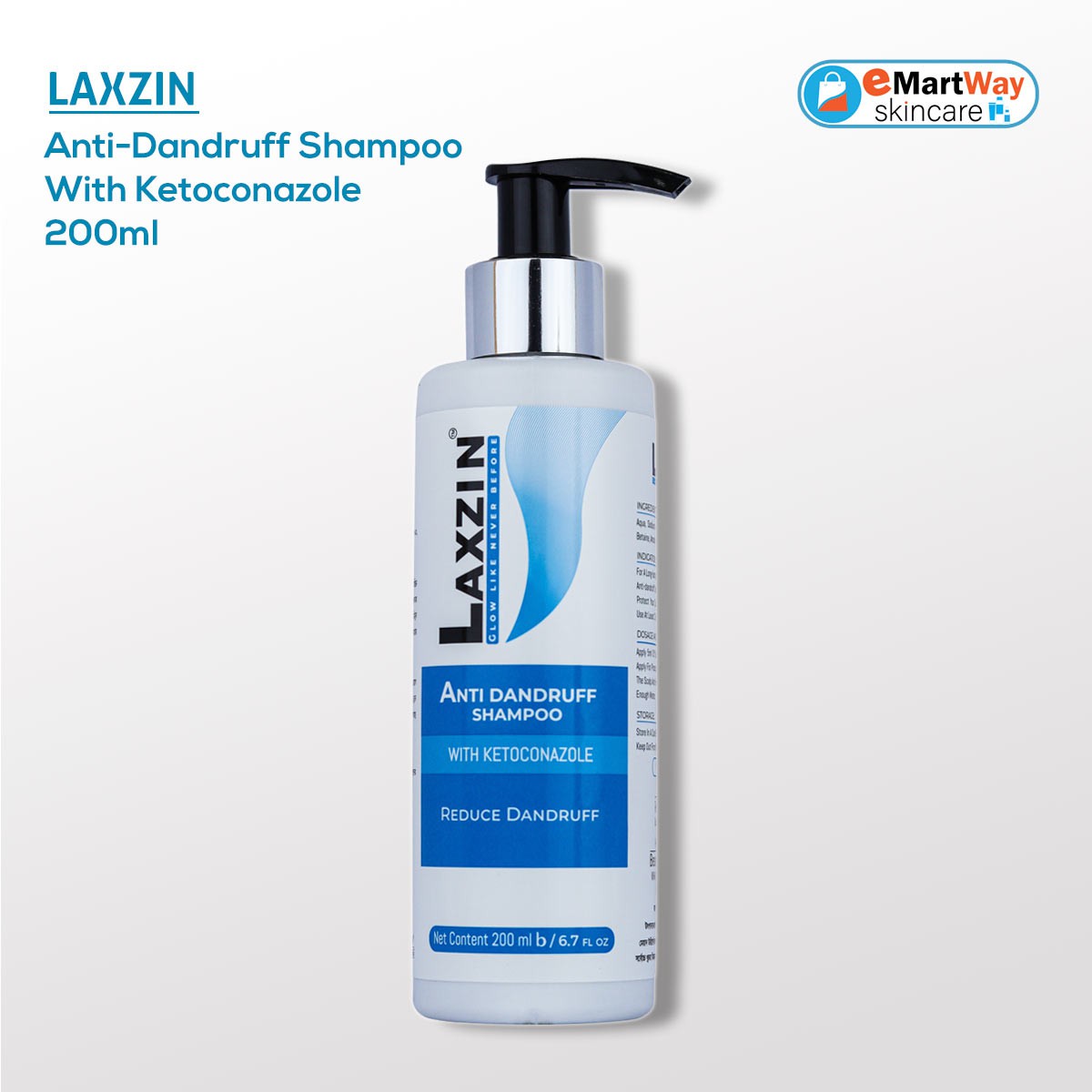 Laxzin Anti-Dandruff Shampoo With Ketoconazole 200ml