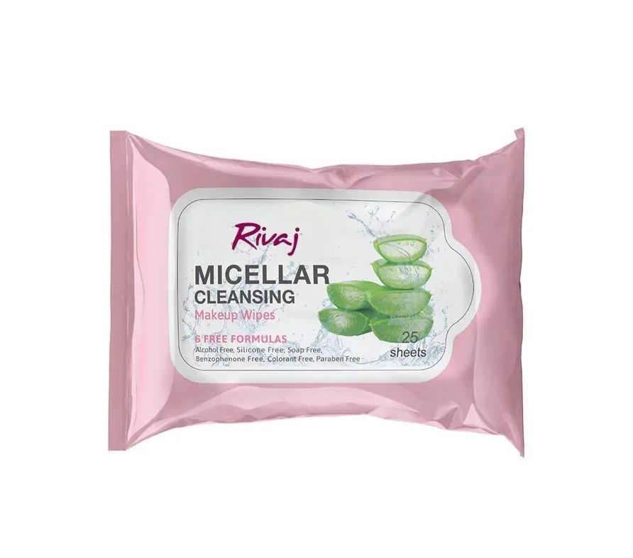 Rivaj Micellar Cleansing Water Makeup Wipes 25pcs