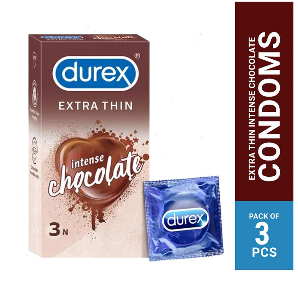 Durex Extra Thin Intense Chocolate Flavoured - 10 Condoms