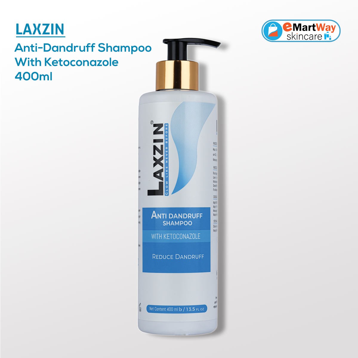 Laxzin Anti-Dandruff Shampoo With Ketoconazole 400ml