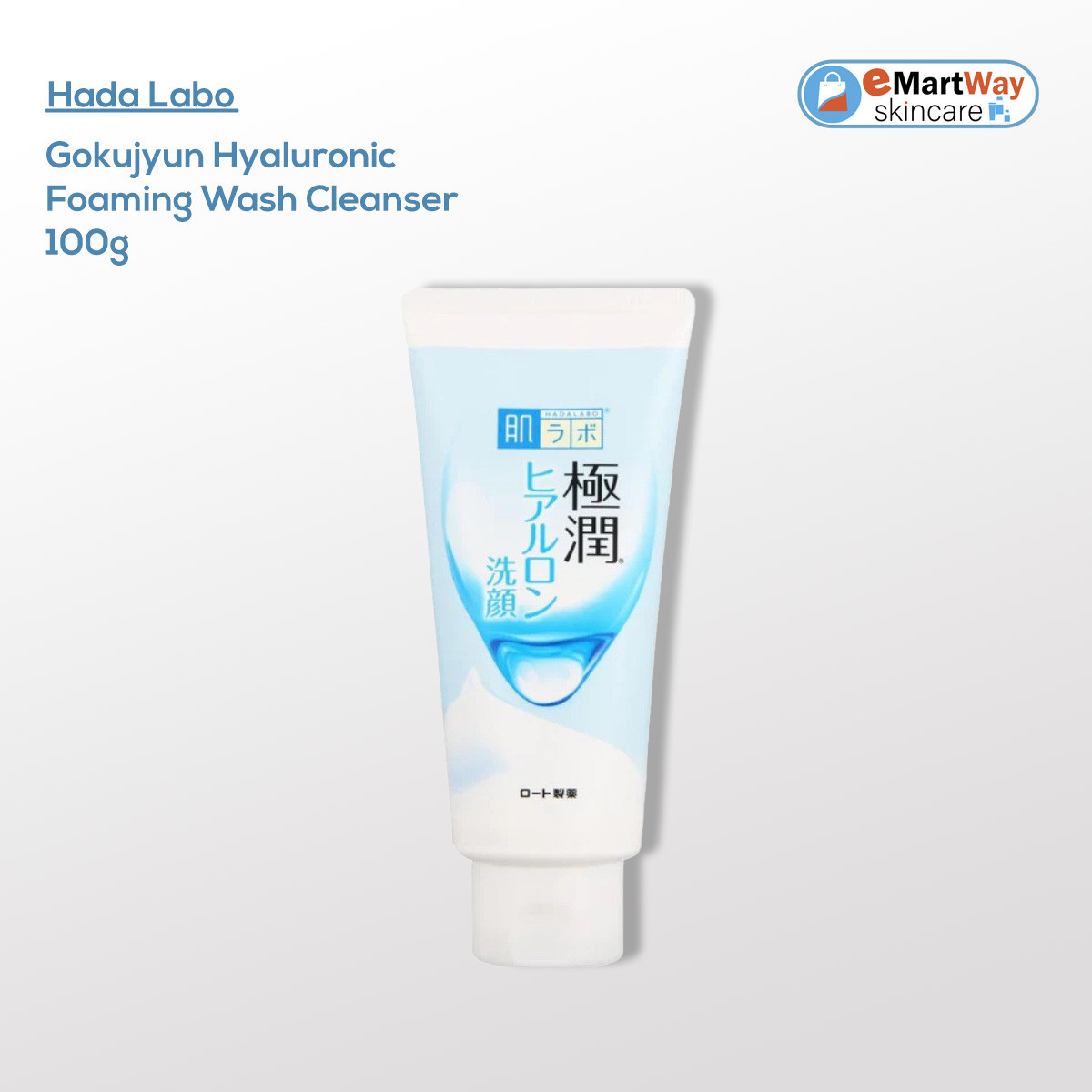 Hada Labo Gokujyun Hyaluronic Foaming Wash Cleanser 100g