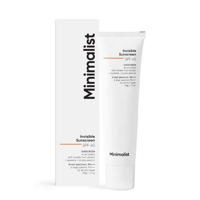 Minimalist Invisible Sunscreen SPF40 50g
