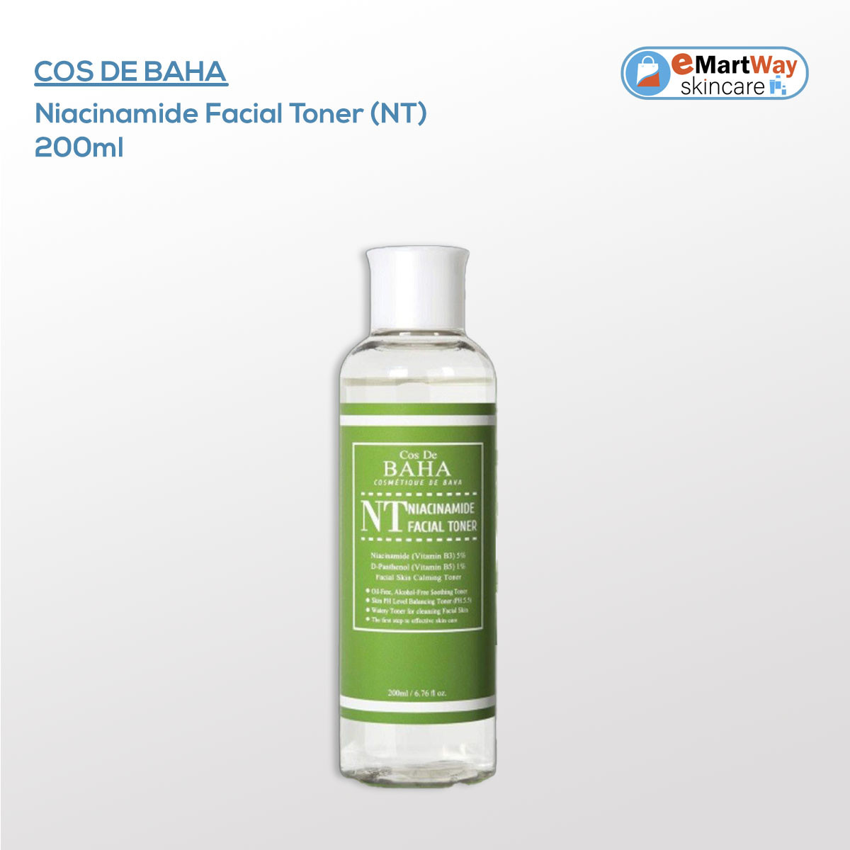 Cos De BAHA Niacinamide Facial Toner (NT) 200ml