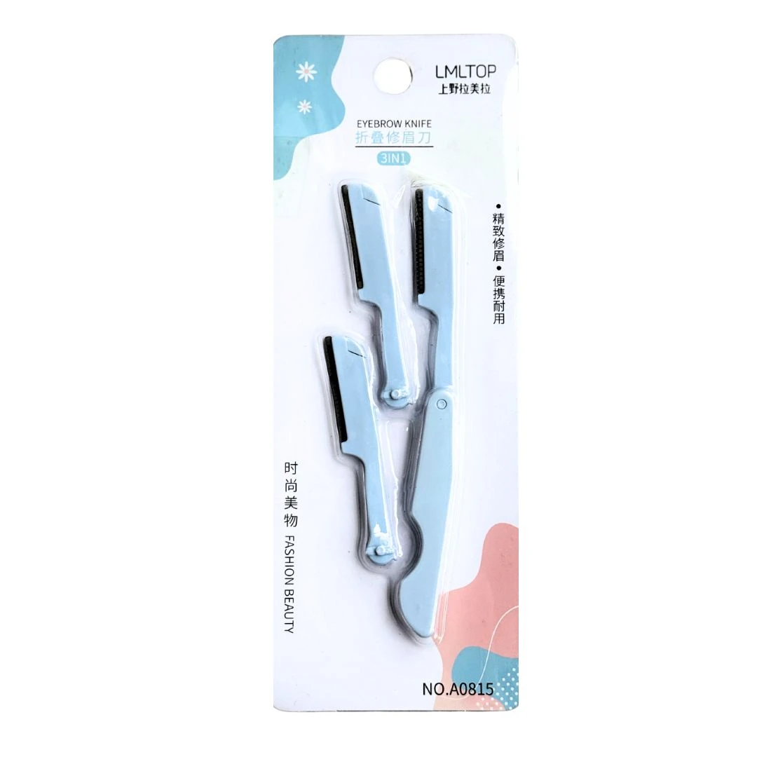 LMLTOP Eyebrow Knife 3-In-1
