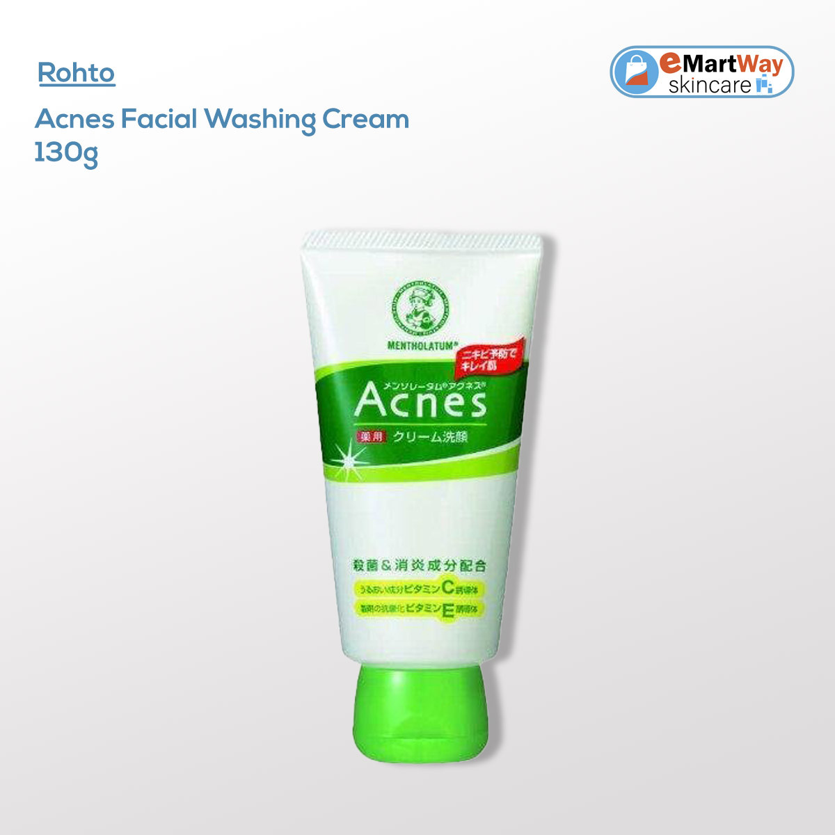 Rohto Acnes Facial Washing Cream 130g