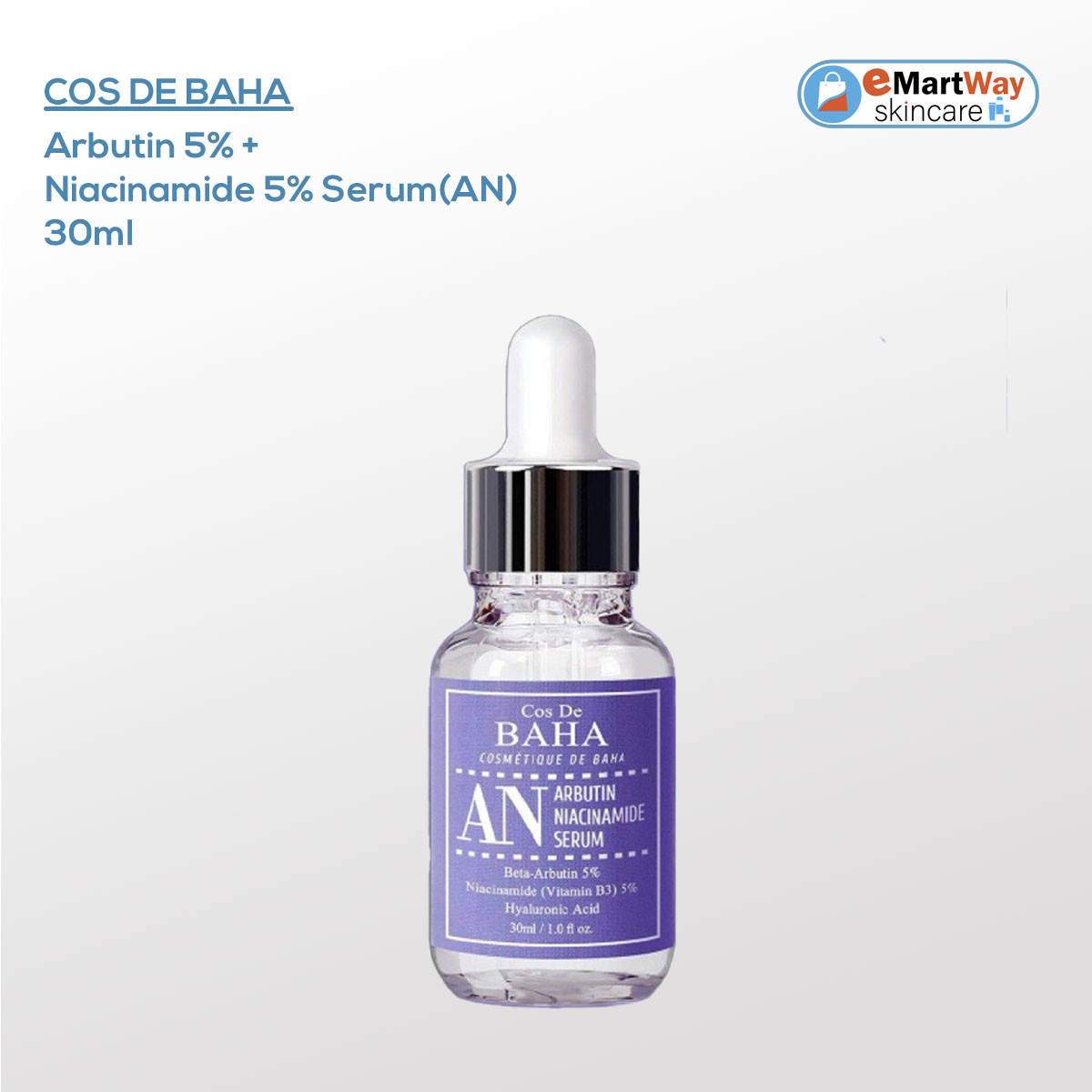 Cos De BAHA Arbutin 5% + Niacinamide 5% Serum(AN) 30ml