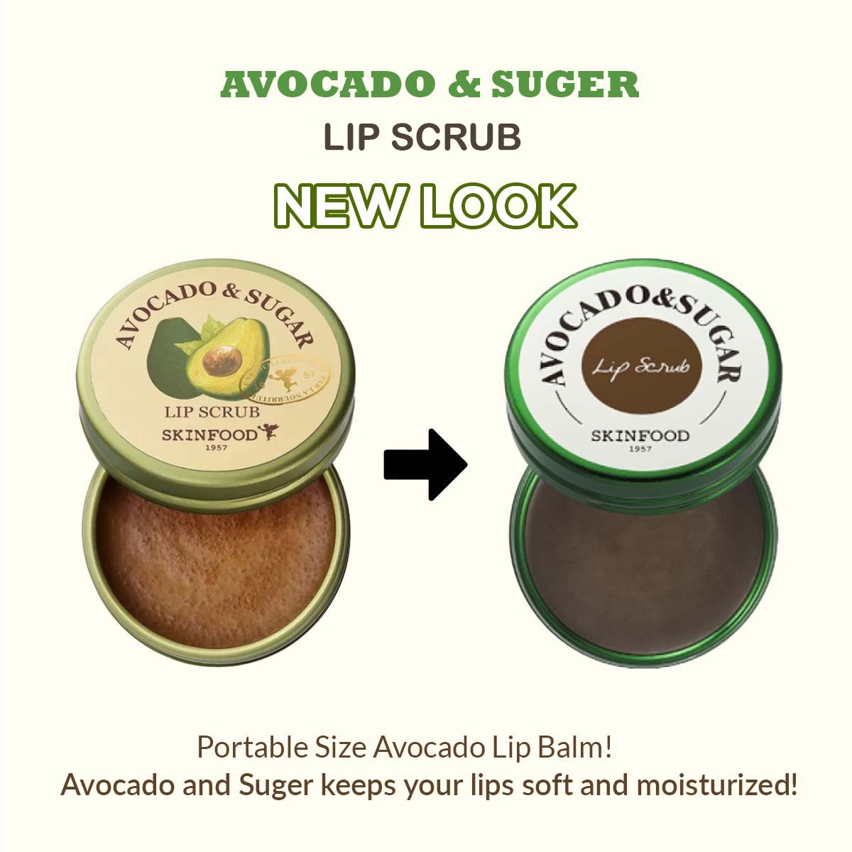 Skinfood Avocado & Sugar Lip Scrub 12g