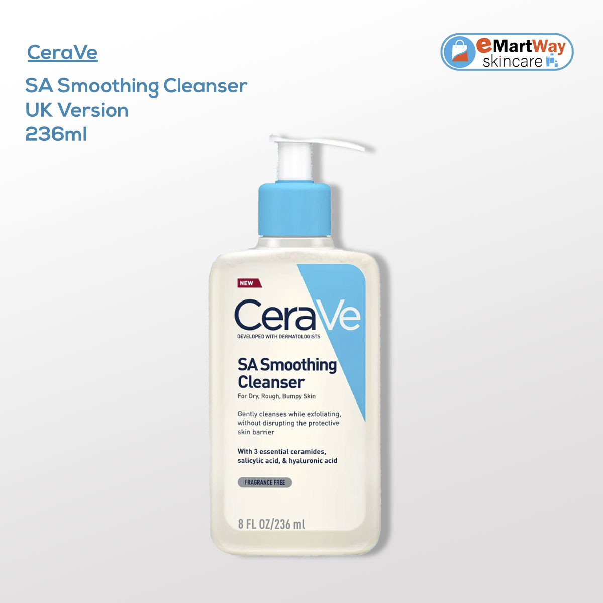 CeraVe SA Smoothing Cleanser 236ml (UK Version)