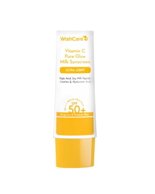 Wishcare Vitamin C Pure Glow Milk Sunscreen Ultra Light SPF 50+ PA++++