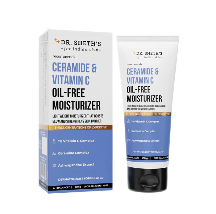 Dr. Sheth’s Ceramide & Vitamin C Oil - Free Moisturizer 100g
