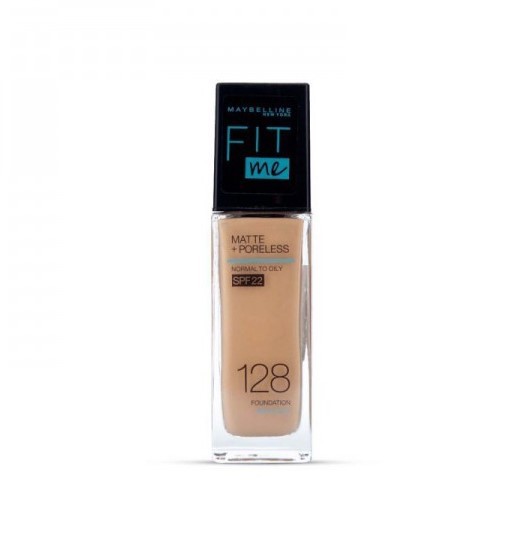 Maybelline Fit me Matte + Poreless Foundation SPF 22 Shade 128