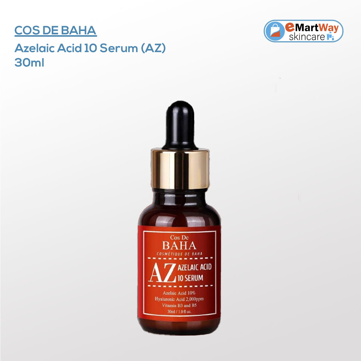Cos De BAHA Azelaic Acid 10 Serum (AZ) 30ml
