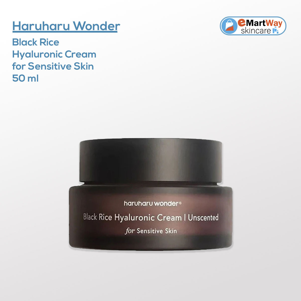 Haruharu Black Rice Hyaluronic Unscented (Sensitive Skin) Cream 50ml