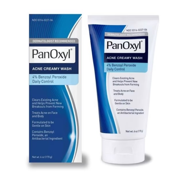 PanOxyl Acne Creamy Wash Benzoyl Peroxide 4% Daily Control 170g