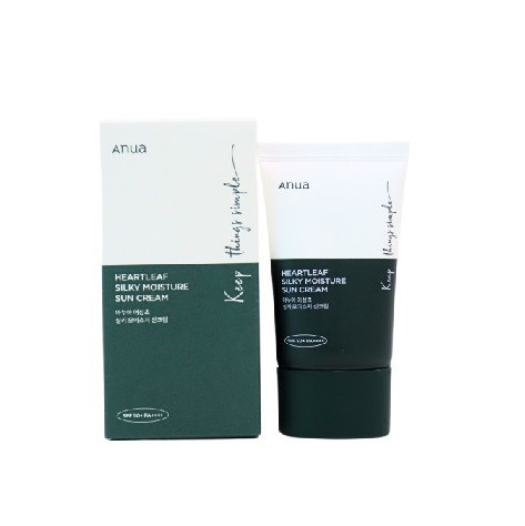 Anua Heartleaf Silky Moisture Sun Cream Spf 50+ Pa++++