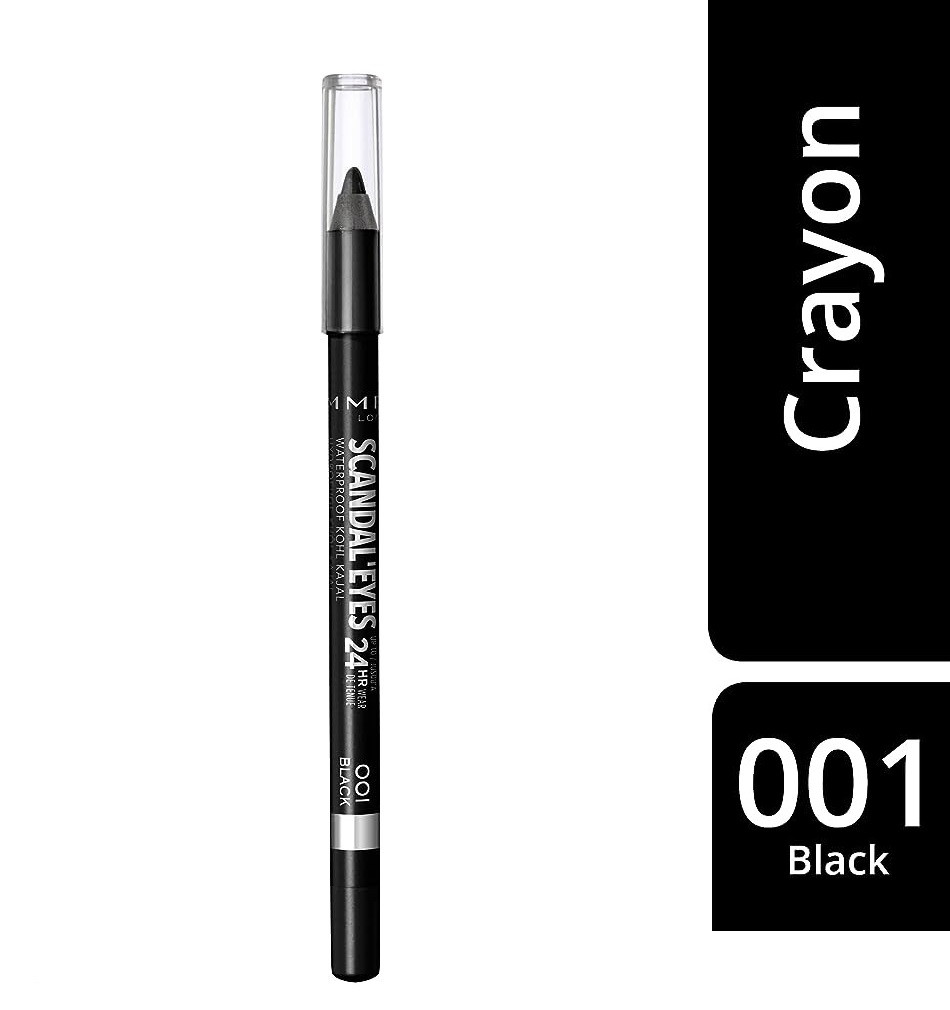 Rimmel London Scandaleyes 24hr Waterproof Kohl Kajal 001 Black
