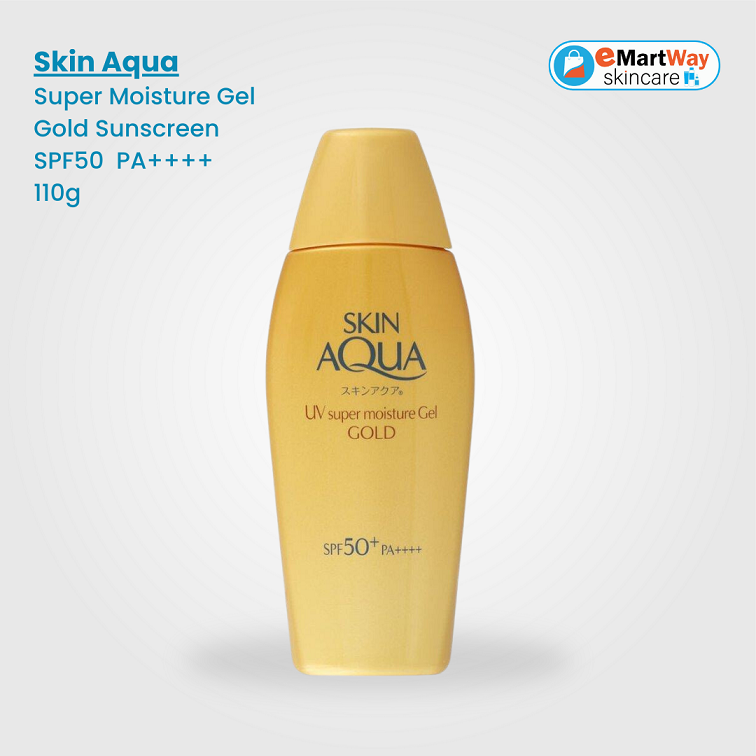 Skin Aqua Super Moisture Gel Gold Sunscreen SPF50+ PA++++ 110g (Old Version)