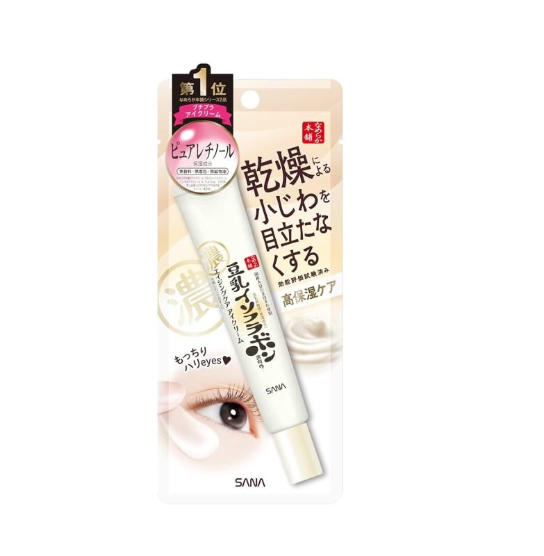 Sana Nameraka Honpo Soy Milk Isoflavone Wrinkle Eye Cream 20g