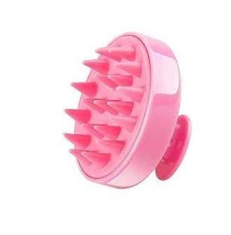 SWEET BEAUTY Silicone Hair Scalp Massager Shampoo Brush Pink