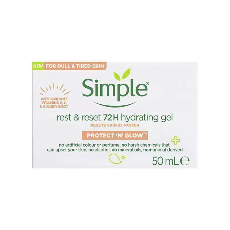 Simple Protect 'N' Glow Rest and Reset 72h Hydrating Gel 50ml